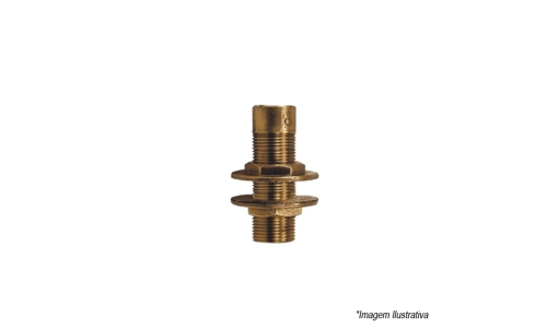 Conector Cobre Com Flange Curta 3/4" (22mm) - Eluma - 750-1