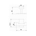 Cabide Duplo Quadrado Banheiro em Metal Gold – Jiwi - V-2680C