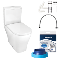 Kit Bacia Com Caixa Acoplada Loren Class Branco  - Lorenzetti - 7720005