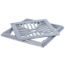 Conjunto Grelha de Aluminio 15X15 Polido – LGMais - CJ15X15P