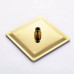 Ducha Chuveiro Quadrado 20x20 Gold para Aquecedor – Jiwi - (BD-01C com Braço FD-41C)