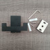 Cabide Duplo Quadrado Banheiro em Metal Black – Jiwi - V-2680-H