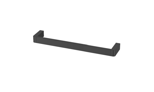 Porta Toalha Barra 60cm Metal Black Preto Fosco Prime – Jiwi - V-811224-H