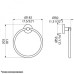Porta Toalha De Rosto Argola Slim - Perflex – 12121910