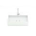 Cuba  Apoio Retangular S/Mesa 51x36 Terra T6 Branco - Roca - A32787Z000