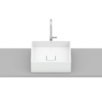Cuba  Apoio Quadrada S/Mesa 35x35 Terra T4 Branco - Roca - A32787V000
