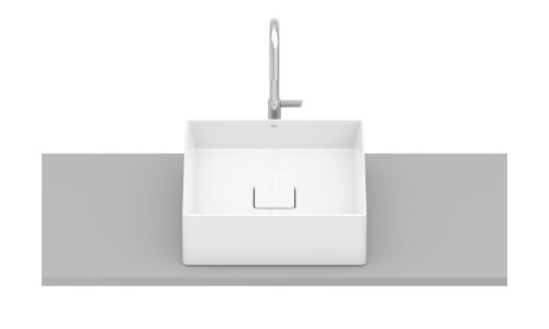 Cuba  Apoio Quadrada S/Mesa 35x35 Terra T4 Branco - Roca - A32787V000
