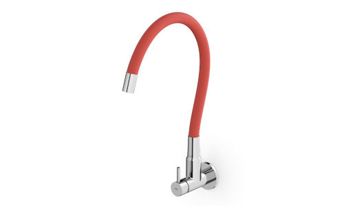 Torneira para Cozinha de Parede Bica Flexivel Colors Vermelho - Celite - B5005CECR0