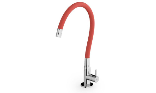 Torneira para Cozinha de Mesa Bica Flexivel Colors Vermelho - Celite - B5004CECR0